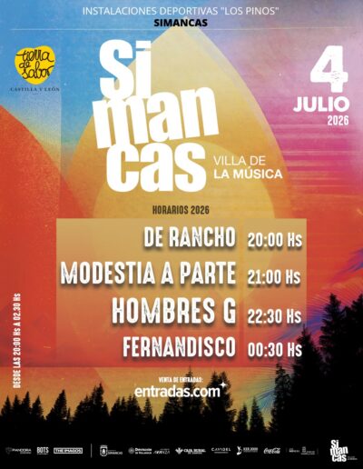 horarios Simancas Villa de la Musica 2026